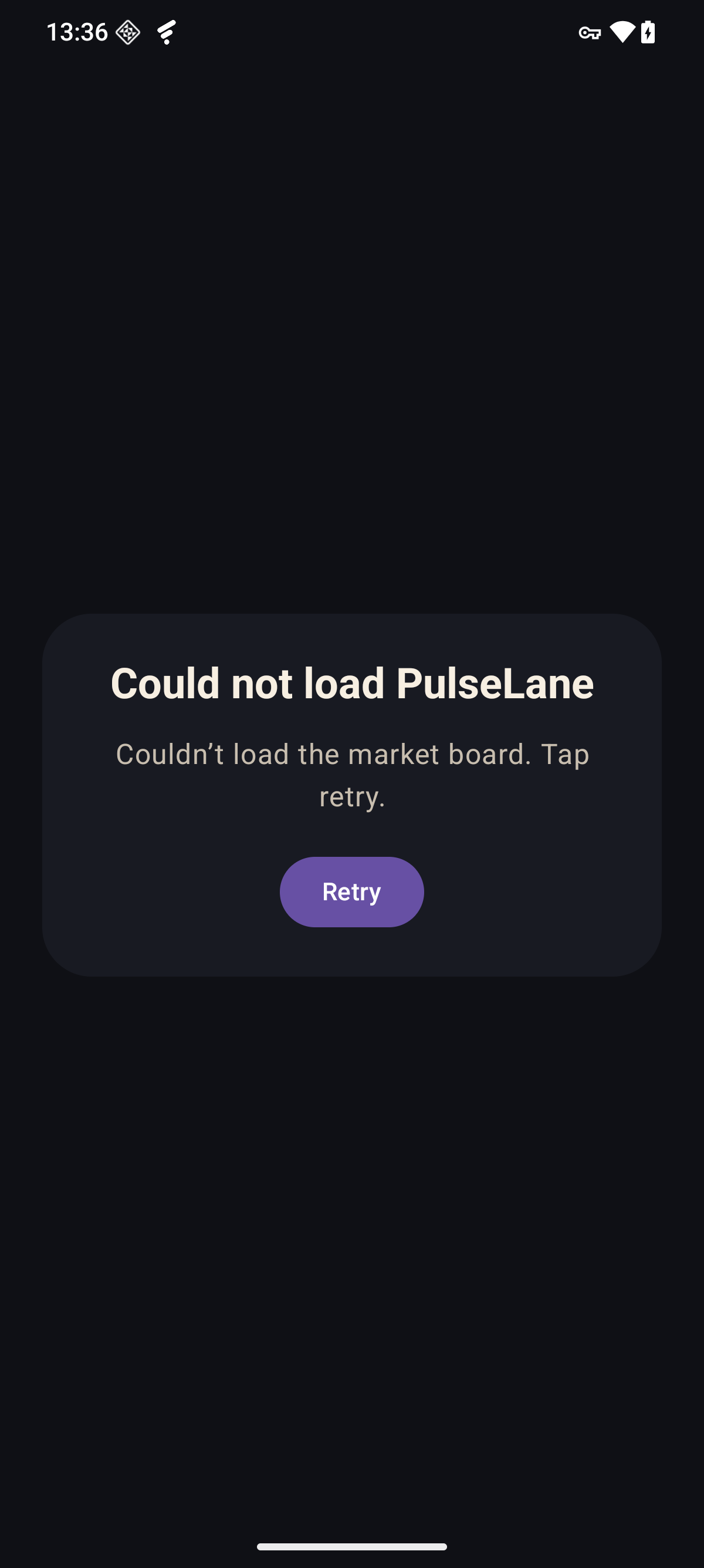 Loading or empty state